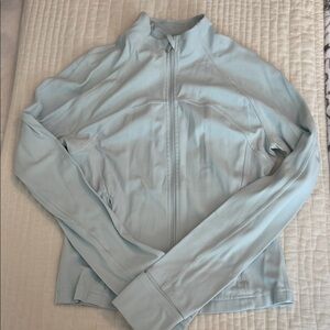 Lululemon Women's Light Blue Nulu cropped Jacket